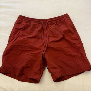 Madewell Swim Shorts - Red/Orange - Size Medium